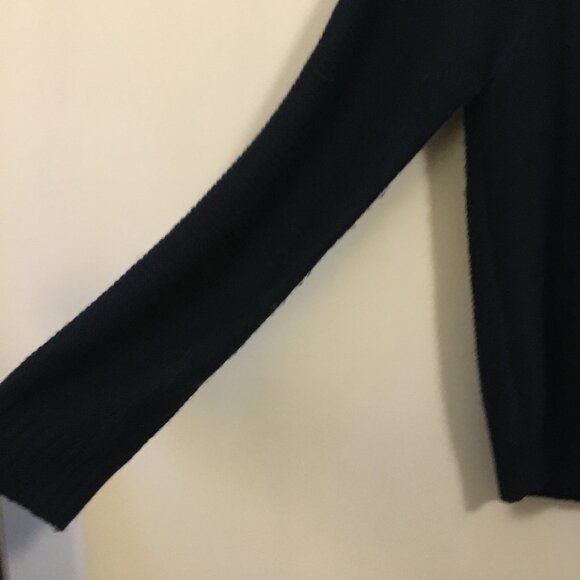 Made in Japan Dark Navy Blue Cable Jeweled Sweater - Picture 6 of 13